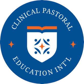 CPEI round blue logo with the shield and the words Clinical Pastoral Education International
