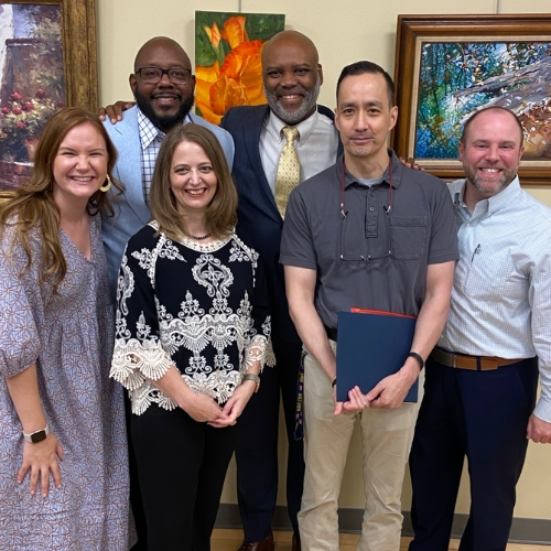 CPE students in group reflection session